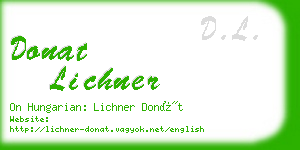 donat lichner business card